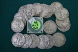 (20) 1943-P Walking Liberty Silver Half Dollars