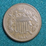 1864 Two Cent U.S. Coin