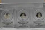 (3) 2007-S Silver State Quarters