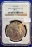 1923 Silver U.S. Peace Dollar