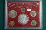 1991 Six Coin Set w/Silver Eagle Dollar