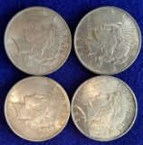(4) 1922-P Silver Peace Dollars