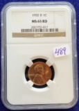 1952-D Graded Cent