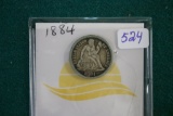 1884 Silver Seated Dime