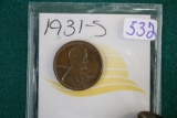 1931-S Lincoln Wheat Cent