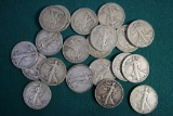 20 Walking Liberty Silver Half Dollars