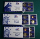 (3) 2003 U.S. Mint Proof Sets