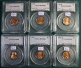 6 Graded Lincoln Cents