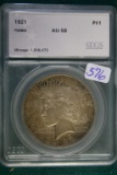 1921 Graded Silver Peace Dollar