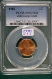 1982 Graded Zinc Lincoln Cent