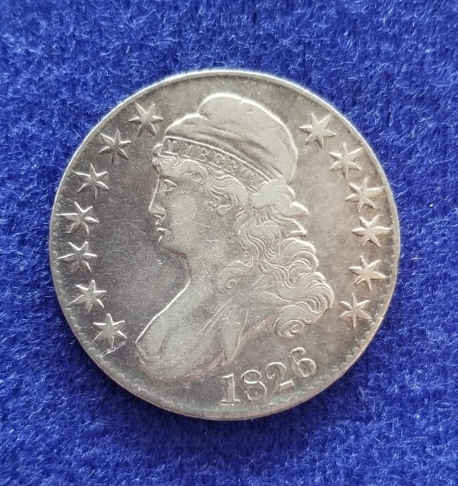 1826 Bust Silver Half Dollar