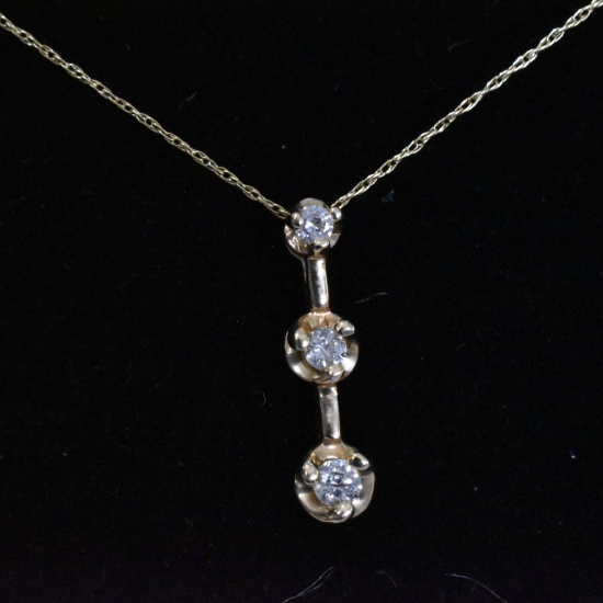 14kt Diamond Anniversary Necklace