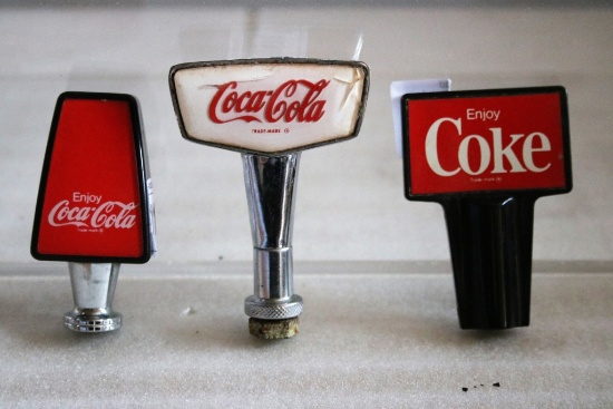 3 Coca Cola Tap Knobs