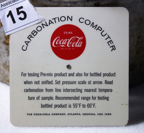 Coca Cola CO-2 Carbonation Computer Slide Gauge