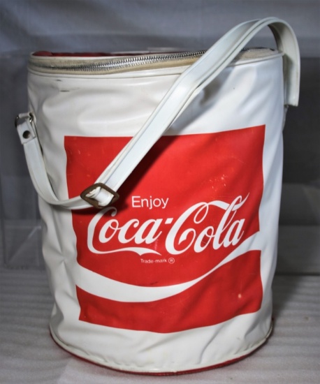 Enjoy Coca Cola Vinyl Cylinder Shape Carry Cooler