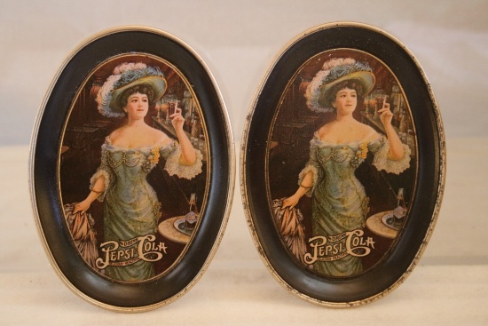 2 Pepsi Cola tip trays