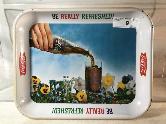 Coca Cola Metal Advertising Tray