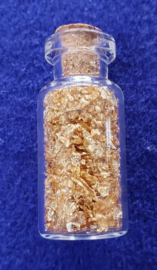 Bottle of Genuine 24kt Gold