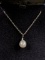 Single Pearl Estate Necklace