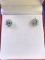 Blue Topaz Estate Earrings