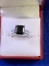 Square Cut Onyx Dinner Ring