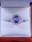 3.68ct Tanzanite Princess Diana Ring
