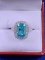 3.52ct Alaskan Teal Sapphire Ring