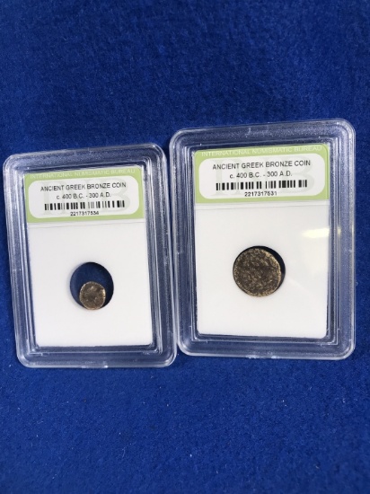 (2) Ancient Greek Coins