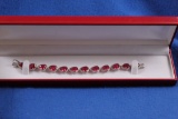 14ct Pink Sapphire Bracelet