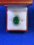 7.28ct Emerald Estate Ring
