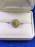 Canary Yellow Topaz Dinner Ring