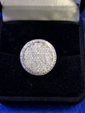 White Sapphire Pave Ring