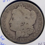 1891 -CC Silver Morgan Carson City Dollar