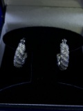 Large Diamond Hoop Earrings