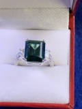 4ct Aztec Emerald Estate Ring