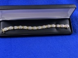 Large Diamond Cluster Bracelet