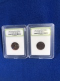 (2) New World Pirate Era Spanish Coins