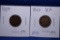 2- Indian Head Cents, 1863 & 1889