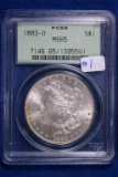 1883-O MS65, PCGS Morgan Silver Dollar