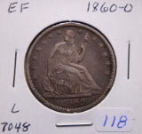 1860-O Silver Seated Half Dollar Coin