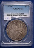 1878-CC XF40, PCGS Morgan Silver Dollar