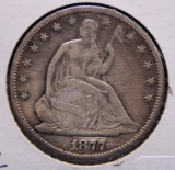 1877-CC Carson City Silver Seated Half Dollar
