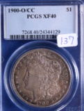 1900-O/CC XF40 PCGS Silver Morgan Dollar Coin