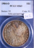 1904-O MS63, PCGS Silver Morgan Dollar Coin