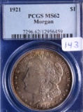 1921 MS62, PCGS Silver Morgan Dollar Coin
