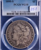 1895-S VG10 PCGS Silver Morgan Dollar Coin