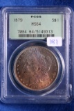 1879 MS64, PCGS Morgan Silver Dollar