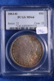 1883-O MS64, PCGS Morgan Silver Dollar