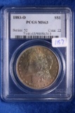 1883-O MS63, PCGS Morgan Silver Dollar