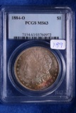 1884-O MS63, PCGS Morgan Silver Dollar